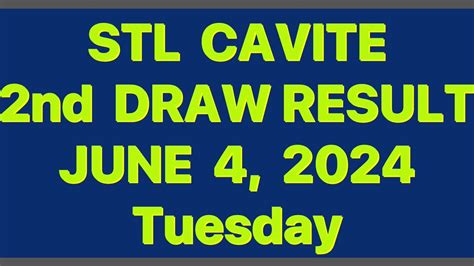 stl cavite result 2nd draw today|STL Cavite Results March 1 to 31, 2024.